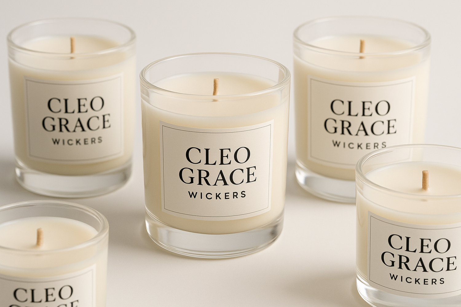 just candles in jars with my logo on it